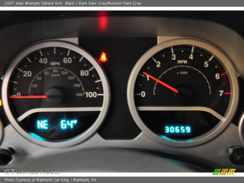 Black / Dark Slate Gray/Medium Slate Gray 2007 Jeep Wrangler Sahara 4x4