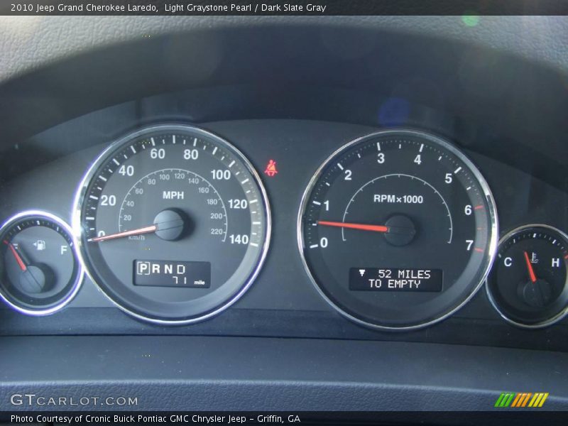 Light Graystone Pearl / Dark Slate Gray 2010 Jeep Grand Cherokee Laredo