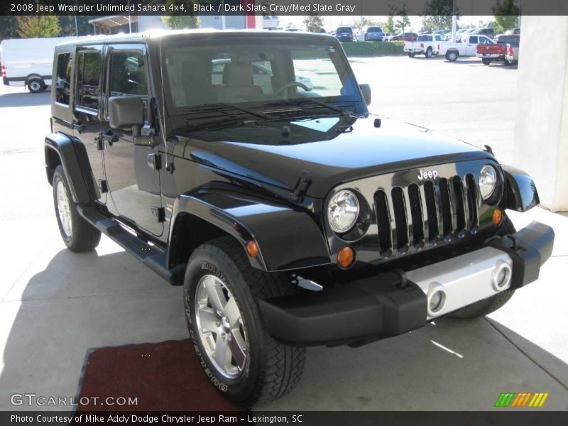 Black / Dark Slate Gray/Med Slate Gray 2008 Jeep Wrangler Unlimited Sahara 4x4