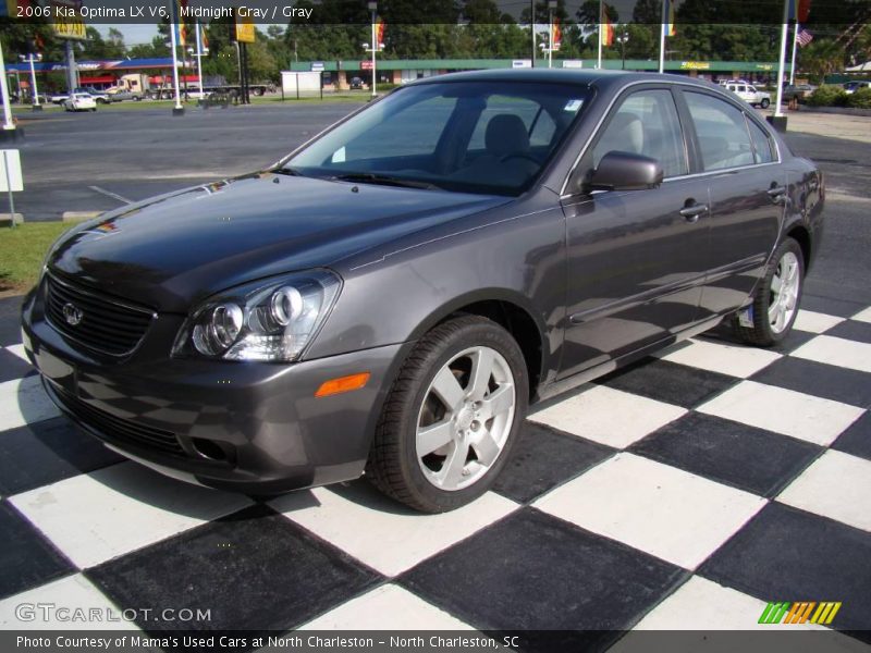 Midnight Gray / Gray 2006 Kia Optima LX V6