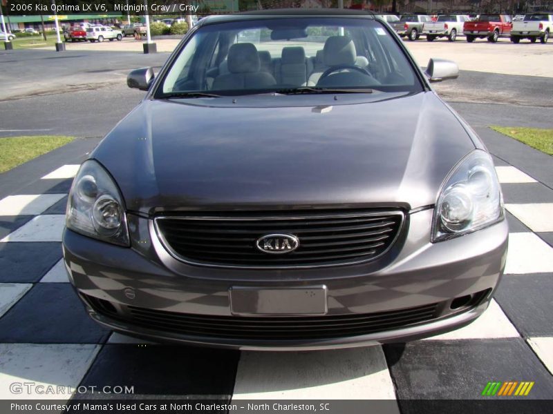 Midnight Gray / Gray 2006 Kia Optima LX V6