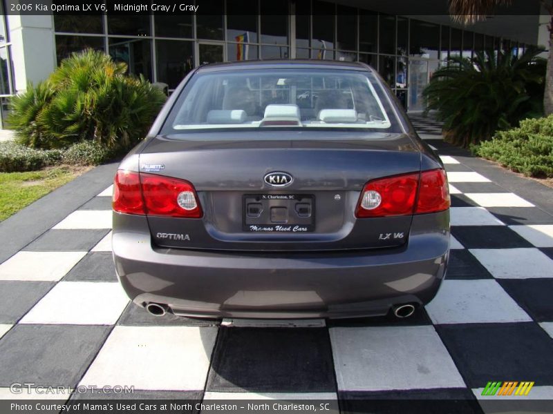 Midnight Gray / Gray 2006 Kia Optima LX V6