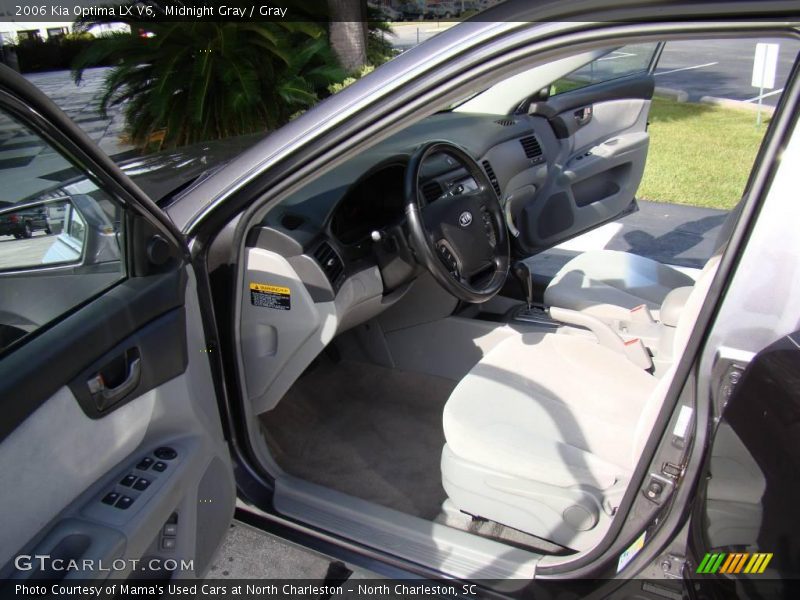 Midnight Gray / Gray 2006 Kia Optima LX V6