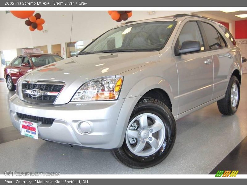 Bright Silver / Gray 2009 Kia Sorento LX 4x4