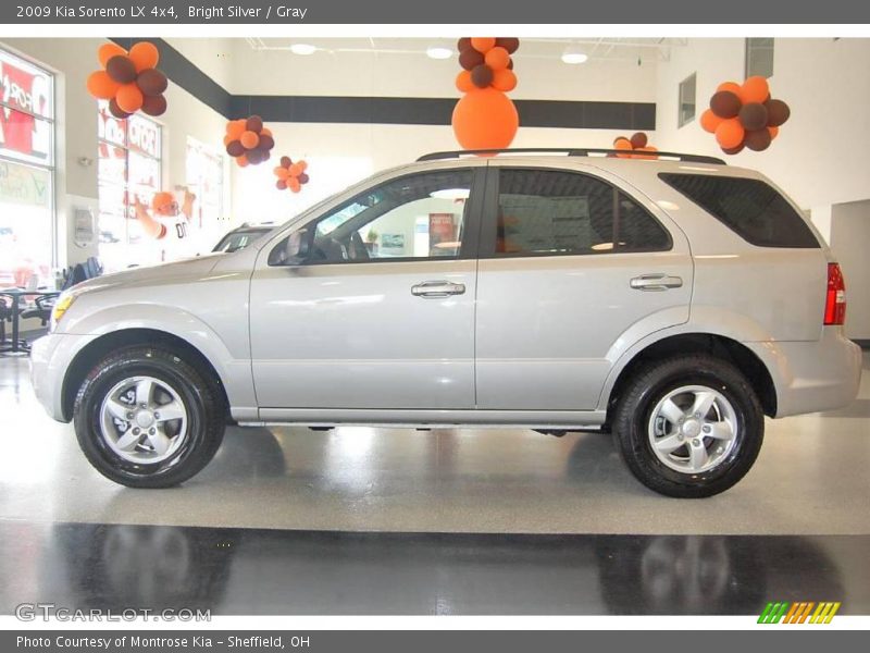 Bright Silver / Gray 2009 Kia Sorento LX 4x4