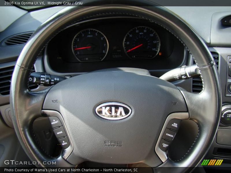 Midnight Gray / Gray 2006 Kia Optima LX V6