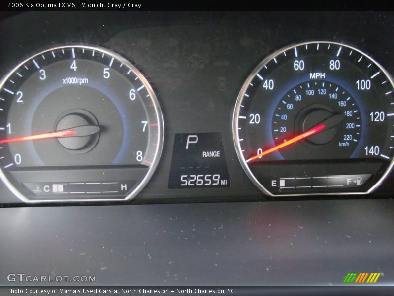 Midnight Gray / Gray 2006 Kia Optima LX V6