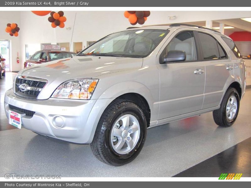 Bright Silver / Gray 2009 Kia Sorento LX 4x4