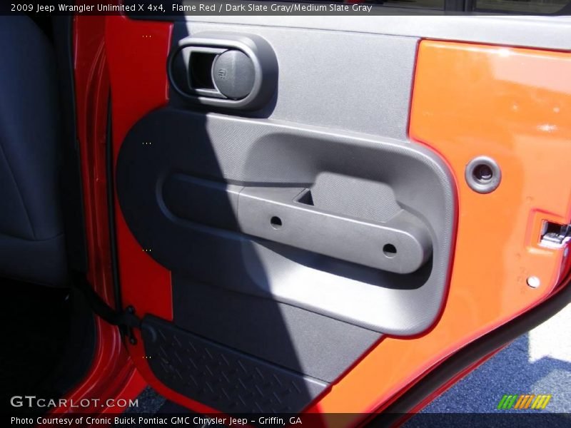 Flame Red / Dark Slate Gray/Medium Slate Gray 2009 Jeep Wrangler Unlimited X 4x4