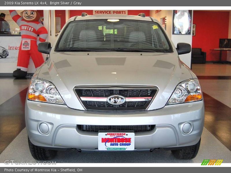 Bright Silver / Gray 2009 Kia Sorento LX 4x4