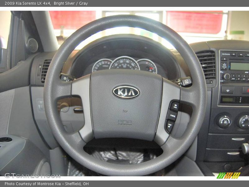 Bright Silver / Gray 2009 Kia Sorento LX 4x4