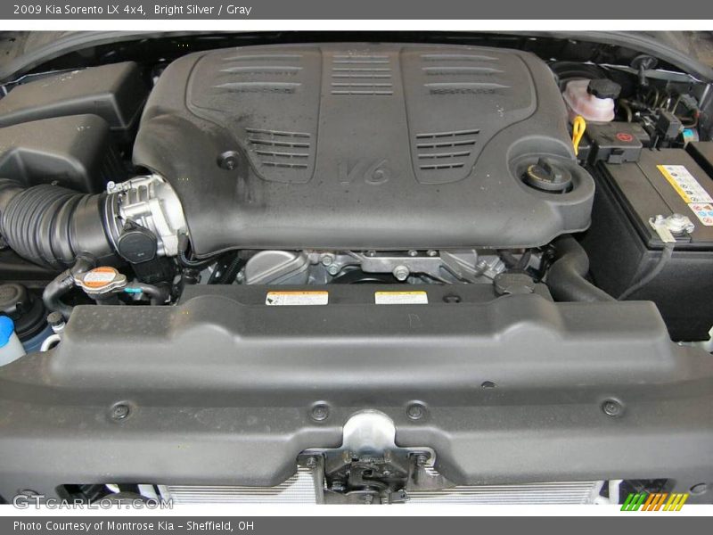 Bright Silver / Gray 2009 Kia Sorento LX 4x4