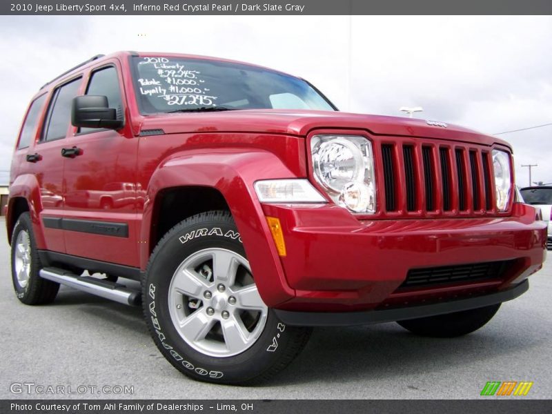 Inferno Red Crystal Pearl / Dark Slate Gray 2010 Jeep Liberty Sport 4x4