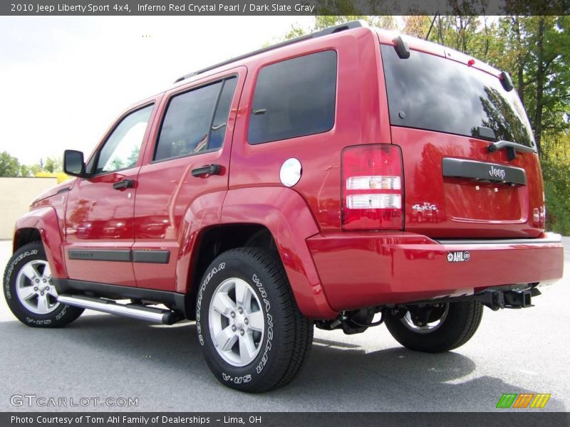 Inferno Red Crystal Pearl / Dark Slate Gray 2010 Jeep Liberty Sport 4x4