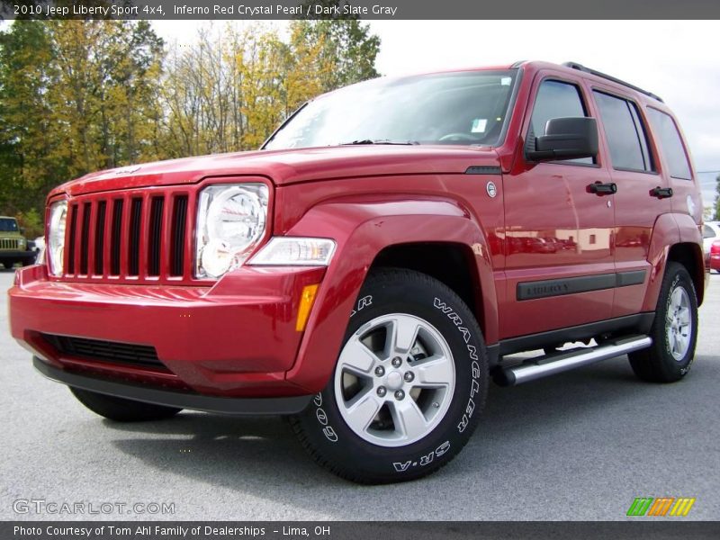Inferno Red Crystal Pearl / Dark Slate Gray 2010 Jeep Liberty Sport 4x4