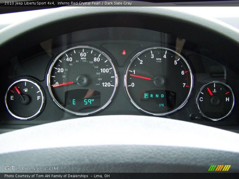Inferno Red Crystal Pearl / Dark Slate Gray 2010 Jeep Liberty Sport 4x4