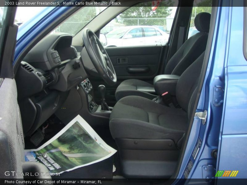 Monte Carlo Blue Metallic / Black 2003 Land Rover Freelander S