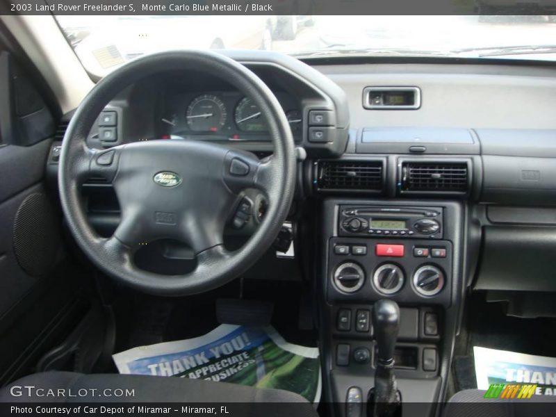 Monte Carlo Blue Metallic / Black 2003 Land Rover Freelander S