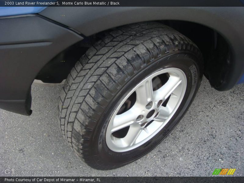 Monte Carlo Blue Metallic / Black 2003 Land Rover Freelander S