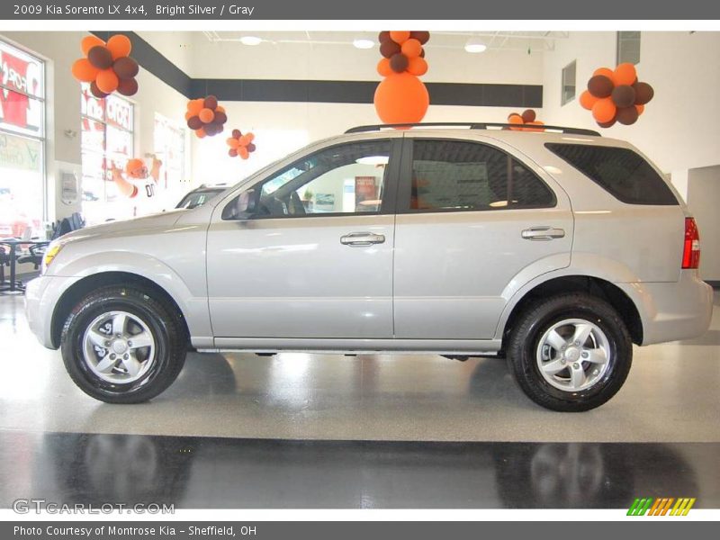 Bright Silver / Gray 2009 Kia Sorento LX 4x4