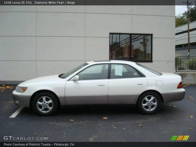 Diamond White Pearl / Beige 1998 Lexus ES 300