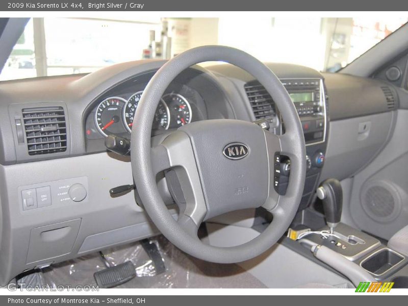 Bright Silver / Gray 2009 Kia Sorento LX 4x4