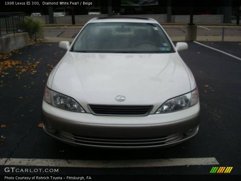 Diamond White Pearl / Beige 1998 Lexus ES 300