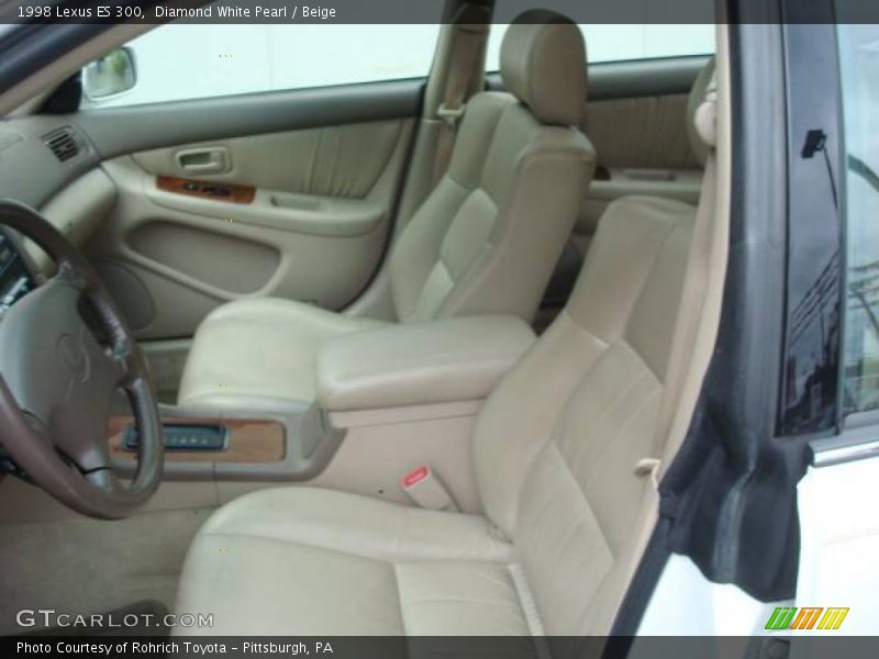 Diamond White Pearl / Beige 1998 Lexus ES 300