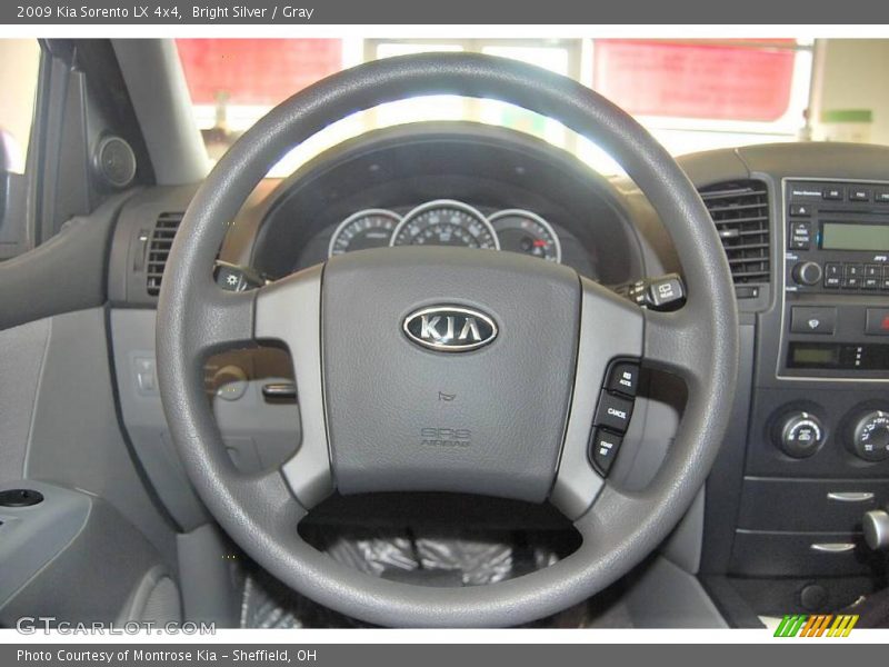 Bright Silver / Gray 2009 Kia Sorento LX 4x4