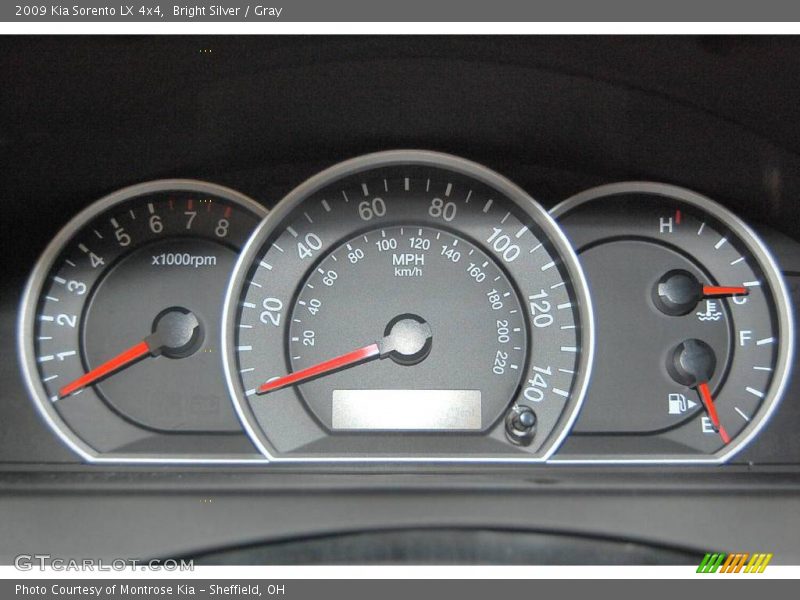 Bright Silver / Gray 2009 Kia Sorento LX 4x4