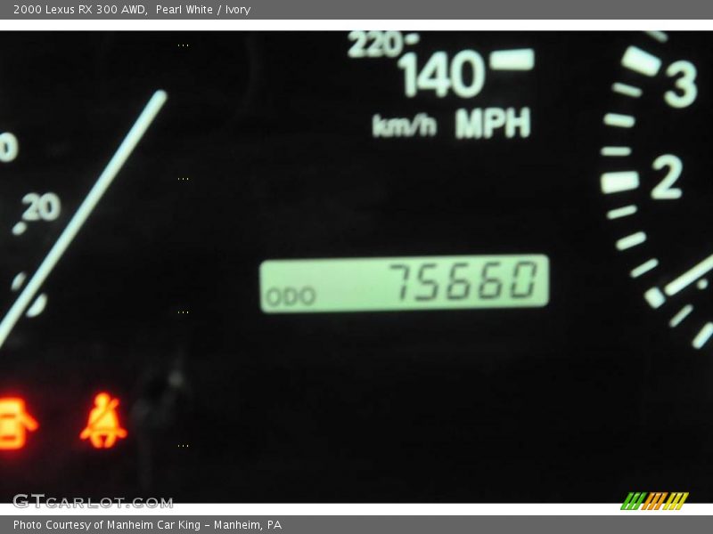 Pearl White / Ivory 2000 Lexus RX 300 AWD