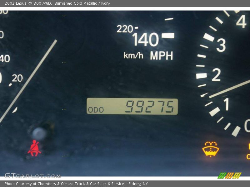 Burnished Gold Metallic / Ivory 2002 Lexus RX 300 AWD