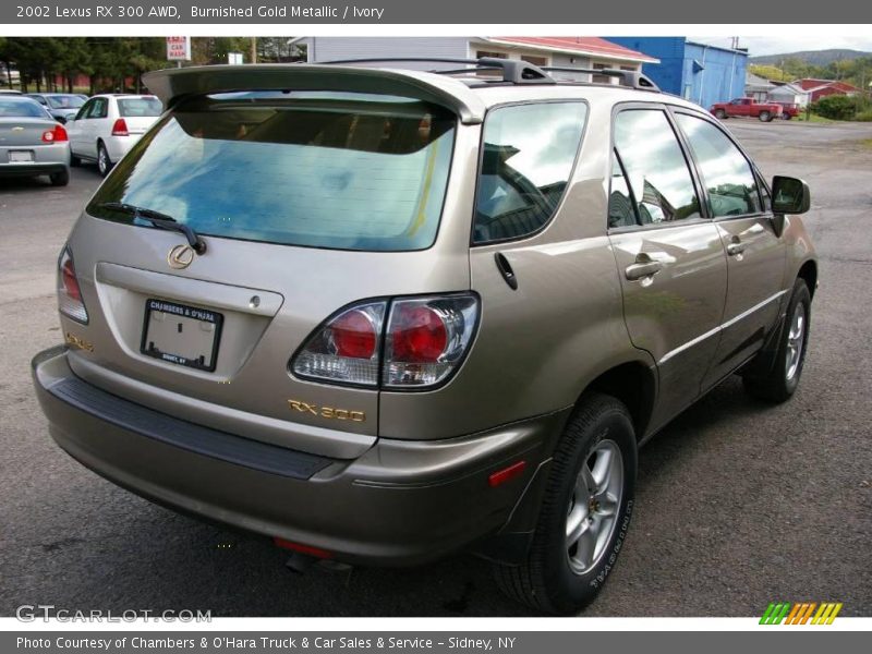 Burnished Gold Metallic / Ivory 2002 Lexus RX 300 AWD