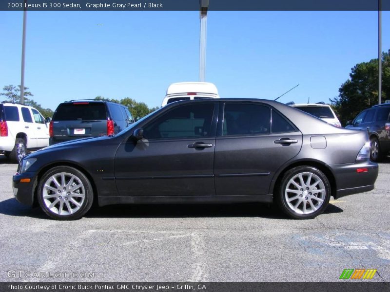 Graphite Gray Pearl / Black 2003 Lexus IS 300 Sedan
