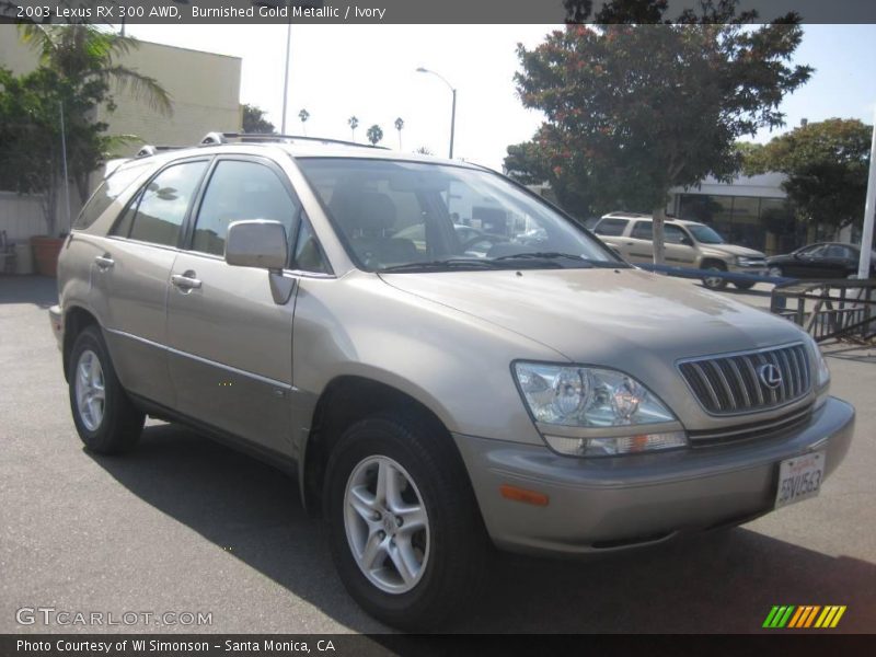Burnished Gold Metallic / Ivory 2003 Lexus RX 300 AWD
