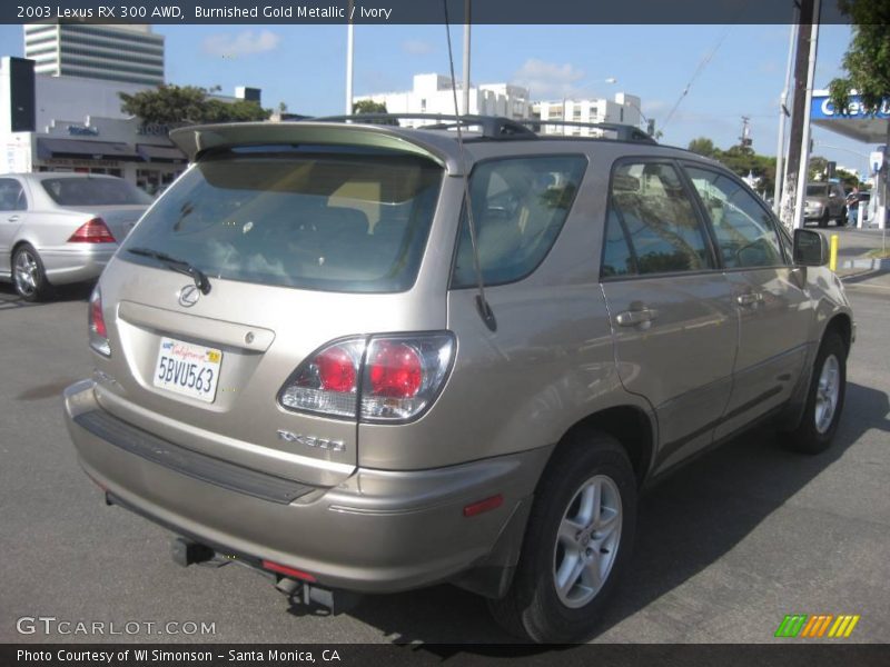 Burnished Gold Metallic / Ivory 2003 Lexus RX 300 AWD