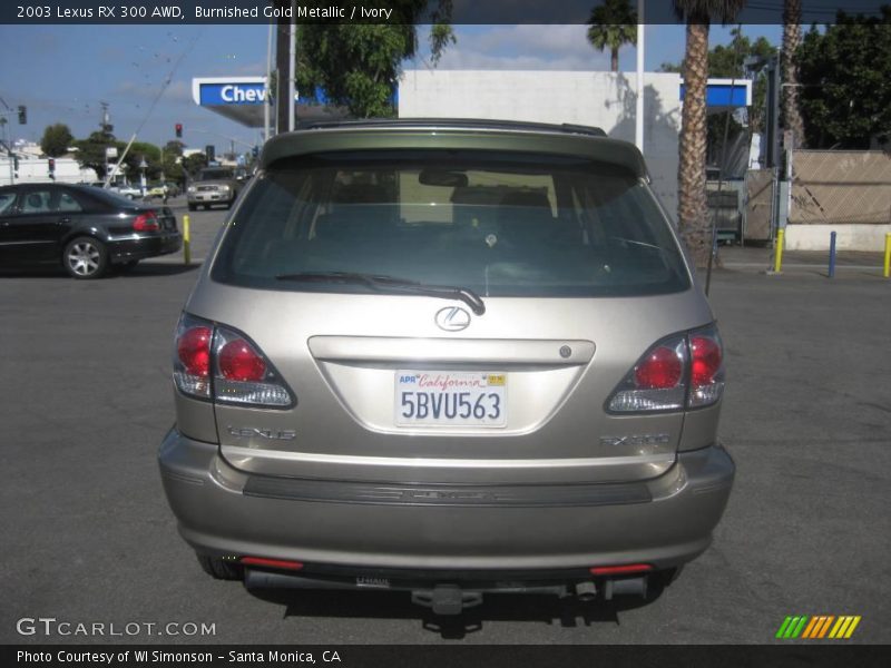 Burnished Gold Metallic / Ivory 2003 Lexus RX 300 AWD