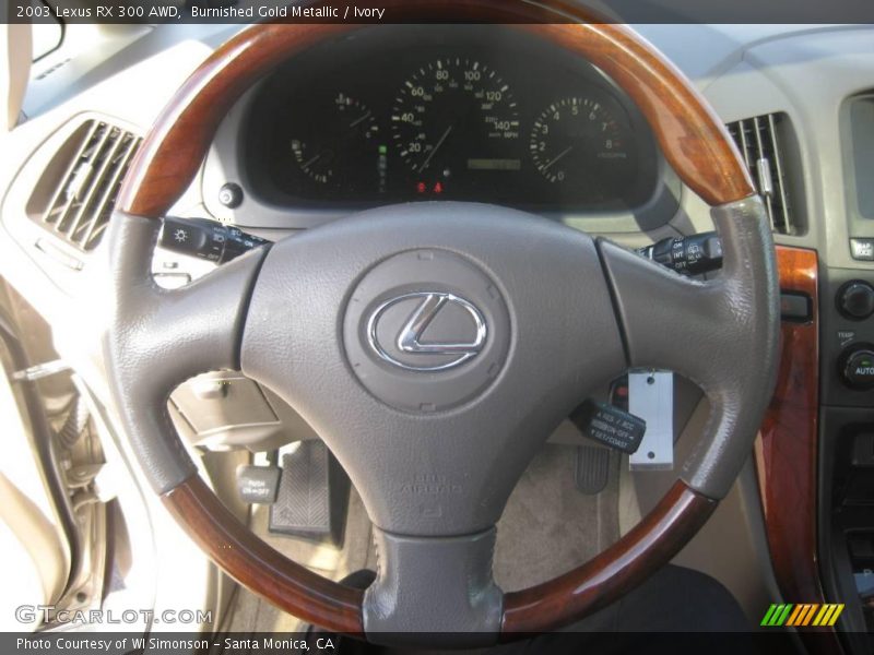 Burnished Gold Metallic / Ivory 2003 Lexus RX 300 AWD