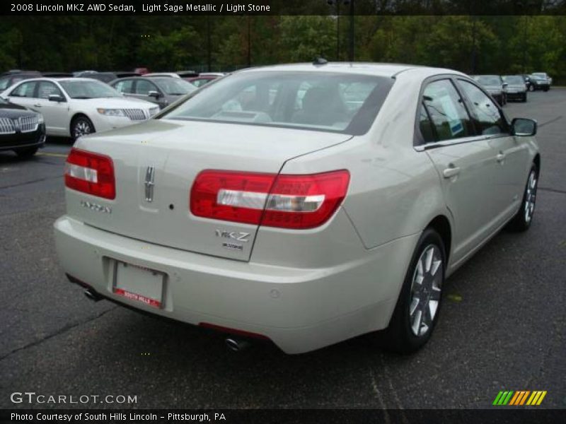 Light Sage Metallic / Light Stone 2008 Lincoln MKZ AWD Sedan