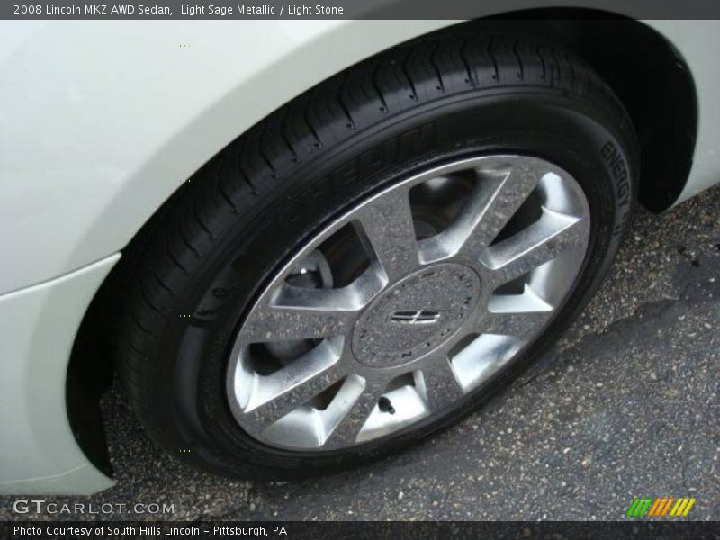 Light Sage Metallic / Light Stone 2008 Lincoln MKZ AWD Sedan