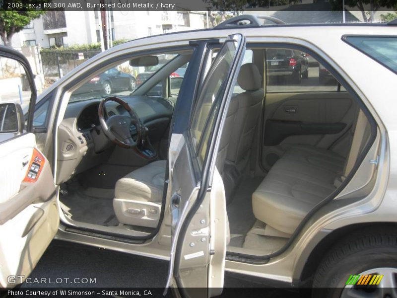 Burnished Gold Metallic / Ivory 2003 Lexus RX 300 AWD