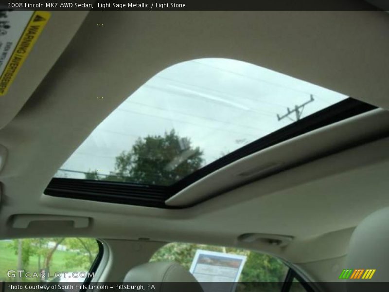 Light Sage Metallic / Light Stone 2008 Lincoln MKZ AWD Sedan