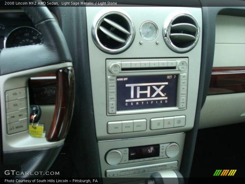 Light Sage Metallic / Light Stone 2008 Lincoln MKZ AWD Sedan