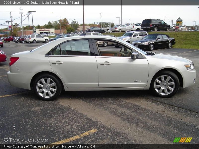 Light Sage Metallic / Sand 2008 Lincoln MKZ Sedan