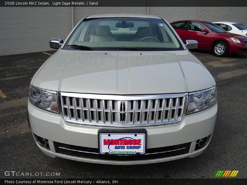 Light Sage Metallic / Sand 2008 Lincoln MKZ Sedan