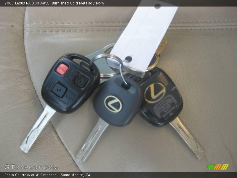 Burnished Gold Metallic / Ivory 2003 Lexus RX 300 AWD