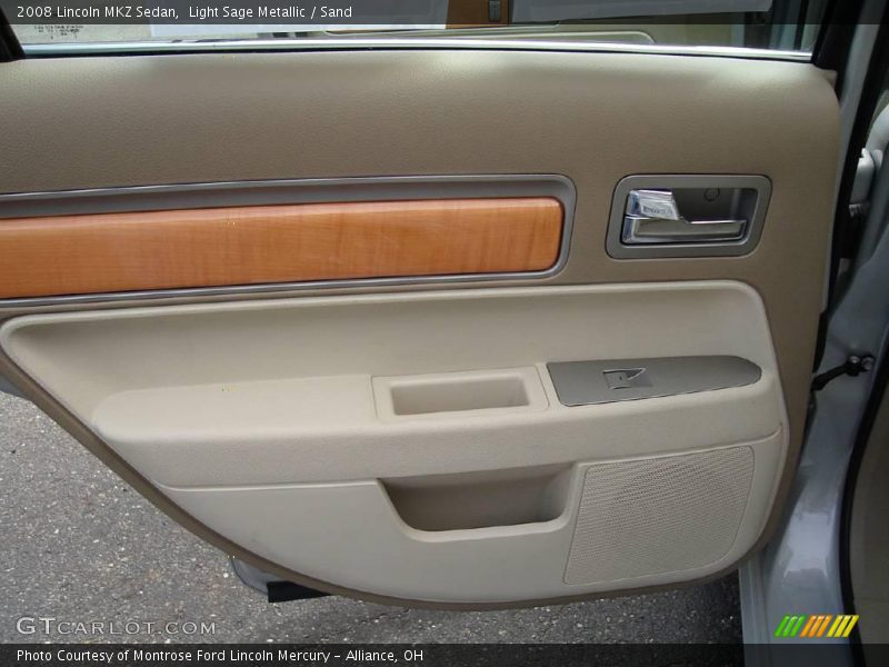 Light Sage Metallic / Sand 2008 Lincoln MKZ Sedan