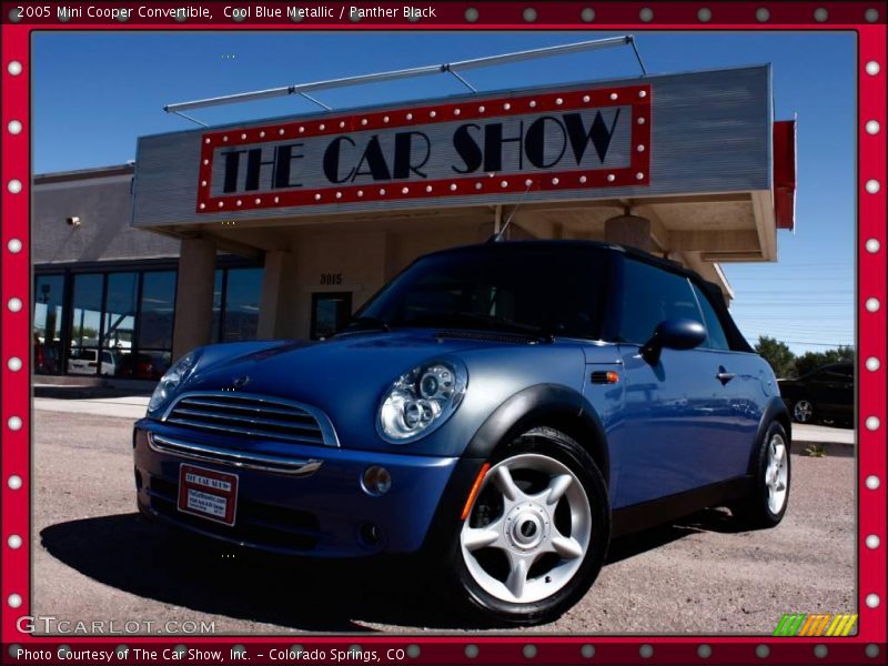 Cool Blue Metallic / Panther Black 2005 Mini Cooper Convertible