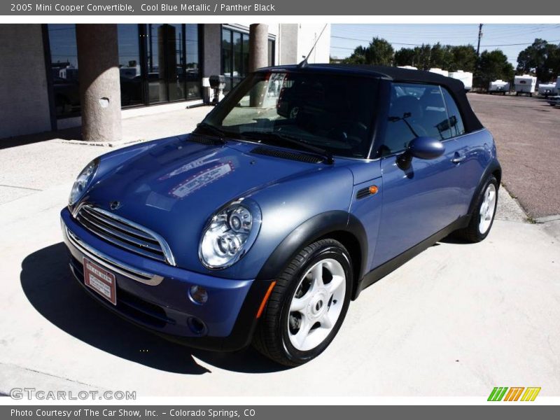 Cool Blue Metallic / Panther Black 2005 Mini Cooper Convertible