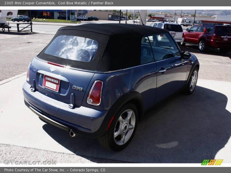 Cool Blue Metallic / Panther Black 2005 Mini Cooper Convertible